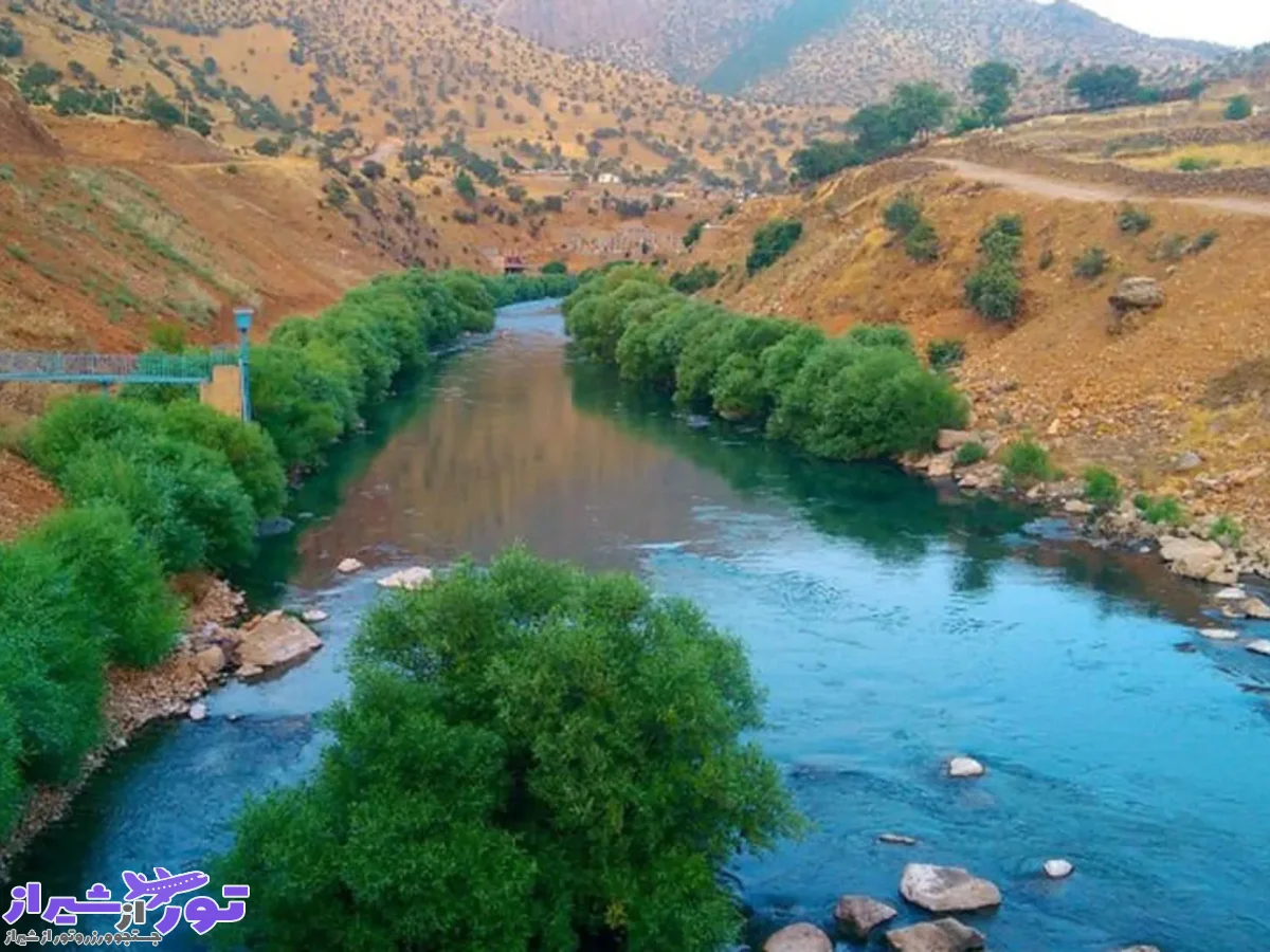 رودخانه سیروان، رودخانه‌ای بزرگ که بین دو استان کردستان و کرمانشاه
